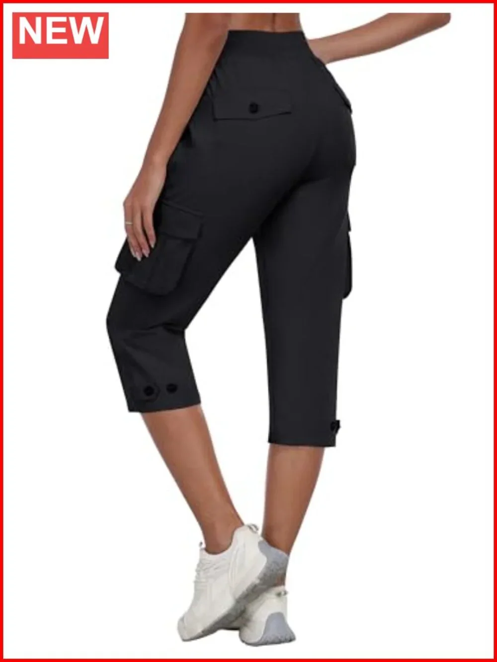 Women's Cargo Capris with Pockets Lightweight Quick Dry Hiking Pants
